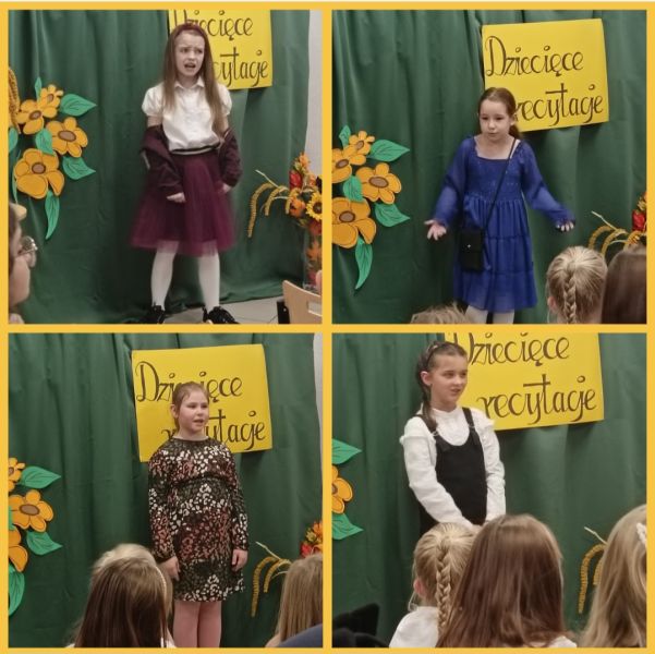 zdjęcie uczestnik&oacute;w konkursu "Dziecięce recytacje"