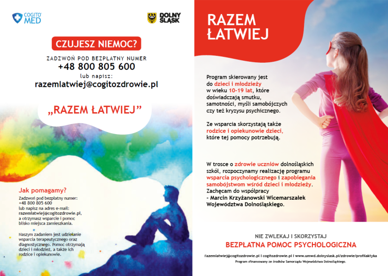 Plakat programu Razem łatwiej