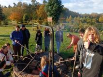 Uczniowie podczas zajęć