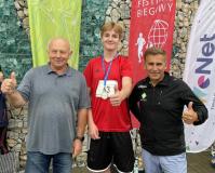 Michał podczas zawodów