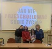 Uczniowie podczas spotkania.