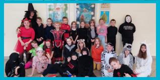 zdjęcie uczniów podczas balu karnawałowego 2023