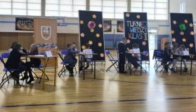 Uczniowie podczas konkursu