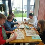 Uczniowie podczas zajęć