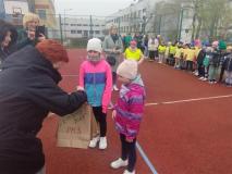 Uczestnicy eko-biegu podczas zajęć