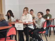 Uczniowie podczas konkursu