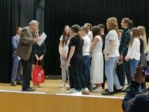 Uczniowie podczas występów