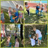 zdjęcie uczniów podczas akcji sprzątania dla Polski