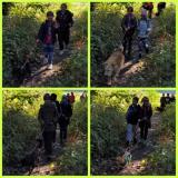 zdjęcie uczniów podczas wycieczki do schroniska