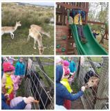 zdjęcie uczniów podczas wycieczki do osady danieli w Zamienicach