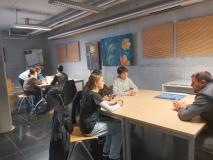 Uczniowie podczas realizacji projektu.