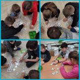 zdjęcie uczniów podczas zajęć z ozobotami