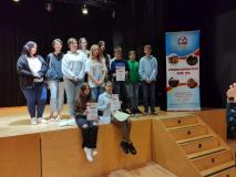 Uczniowie podczas przeglądu twórczości w języku niemieckim