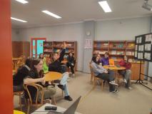 Uczniowie podczas konkursu