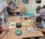 zdjęcie z przebiegu projektu "Nasza mała biblioteka"