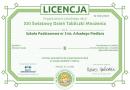 zdjęcie licencji przyznanej za udział w akcji
